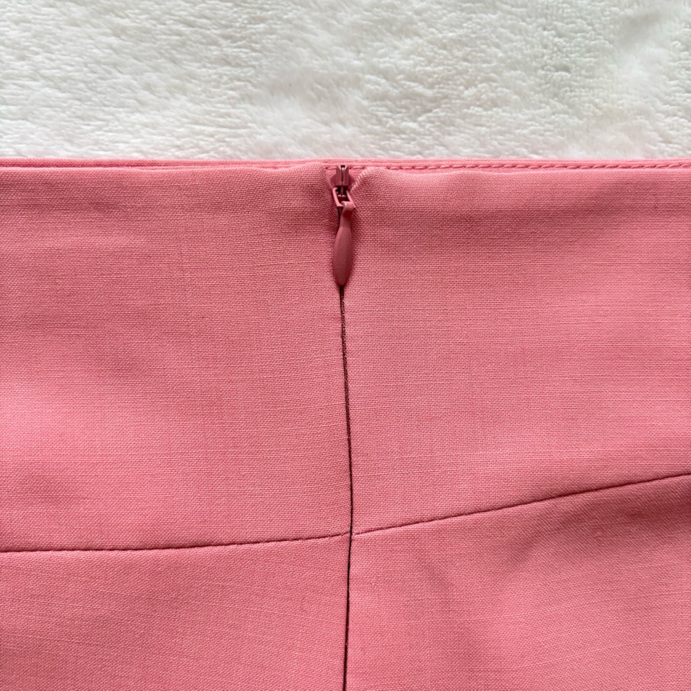 ZARA Dusty Rose Asymmetric Side Draping Mini Skirt—NWT—M - Picture 12 of 14